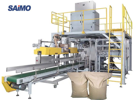 60Hz 50kg Pengisian Gula Putih dan Mesin Pengepakan Dalam Industri Makanan