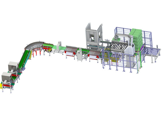 Sistem Palletizing Robot Di Industri Makanan 800 - 1000 Kantong Per Jam