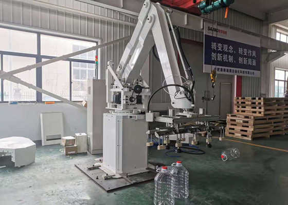 Sistem Palletizer Robot Di Industri Makanan Dan Minuman 600 Paket Per Jam