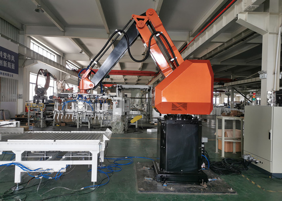 Industri Makanan 4 Axis Palletizing Robot Dengan Perangkat Lunak Palletizing