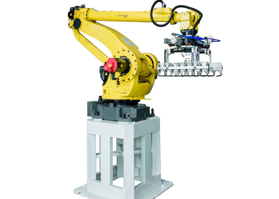 4 Axis Work Amplop Robot Palletizing FANUC Digunakan Di Pabrik