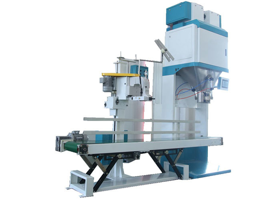 Mesin Pengemas Pakan Stainless Steel 40kg Bagger Semi Otomatis