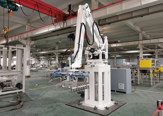 Electric Programmable Floor Mounted Palletizing Robot Gripper Untuk semen kantong katup