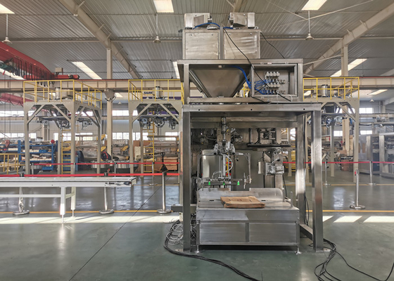 Pp Woven Bag Barley Grains Packing Machine Dengan Hopper 304SS