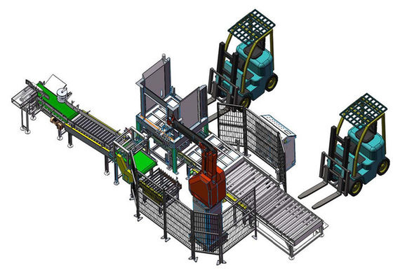 Sistem Palletizing Robotika 380V 330 Derajat 4 Axis