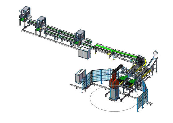 Lengan Robot Palletizing 6 Sumbu Biji-bijian Dan Minyak yang Dapat Diprogram