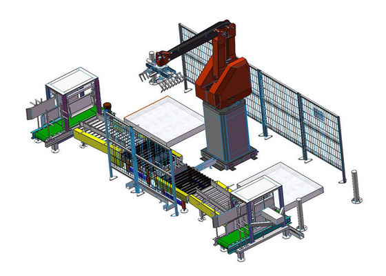 Lengan Robot Palletizing 6 Sumbu Biji-bijian Dan Minyak yang Dapat Diprogram