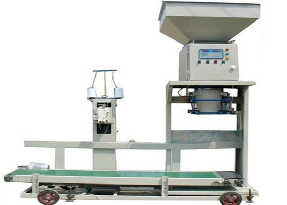 Double Bucket 3KW 15kg Bag Granule Packing Machine Dalam Ketentuan Industri