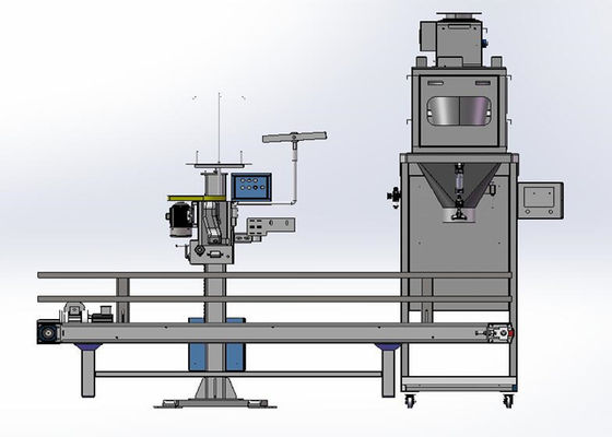 316SS Double Screw 25kg Powder Bag Packing Machine