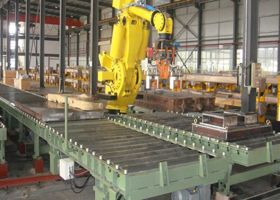 Tugas Berat 1.5KW 150kg Palletizing Conveyor Di Industri Gula