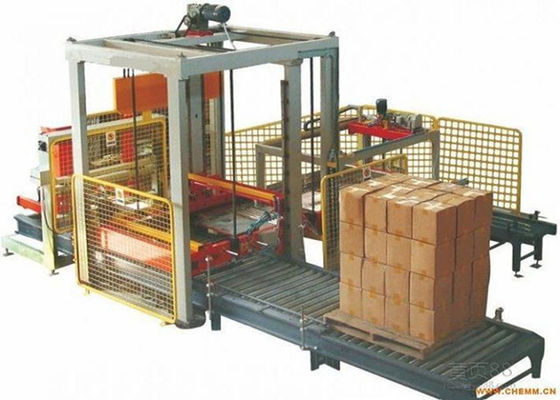 Mesin Palletizer Tingkat Tinggi Otomatis 2400mm Dalam Industri Obat