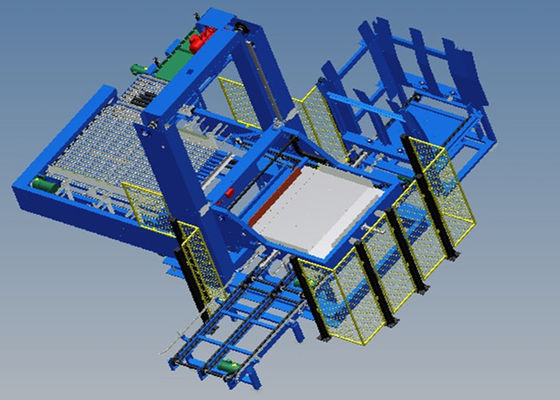 Industri Makanan 2000mm 600bags / Jam Bisa Mesin Palletizer