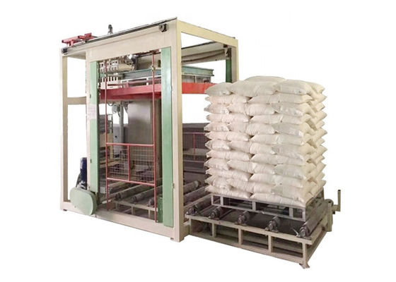 Mesin Palletizer Tas Berkecepatan Tinggi 1000bags / Jam yang Dipasang Sendiri