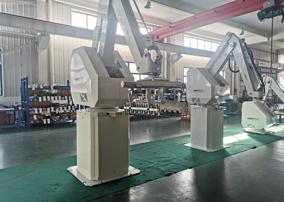Industri Minuman PAC Servo Alletizing Robot Arm 70kg Paket Karton