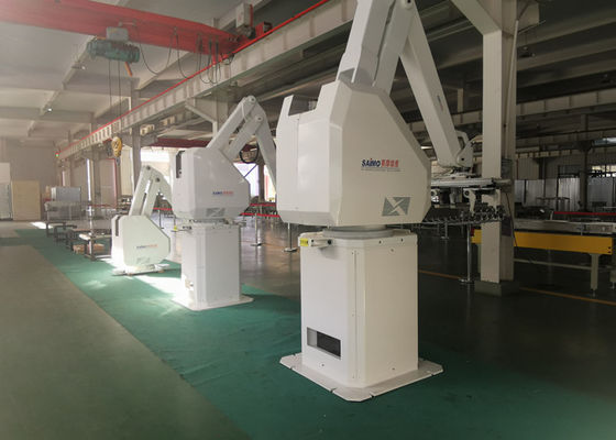 Industri Pakan Palletizing Robot Arm Floor Mounted 4 Axis Stacking