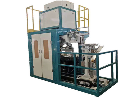 25 Kg Mesin Pengemasan Beras Sepenuhnya Otomatis Sistem Bagging Siemens Plc Control